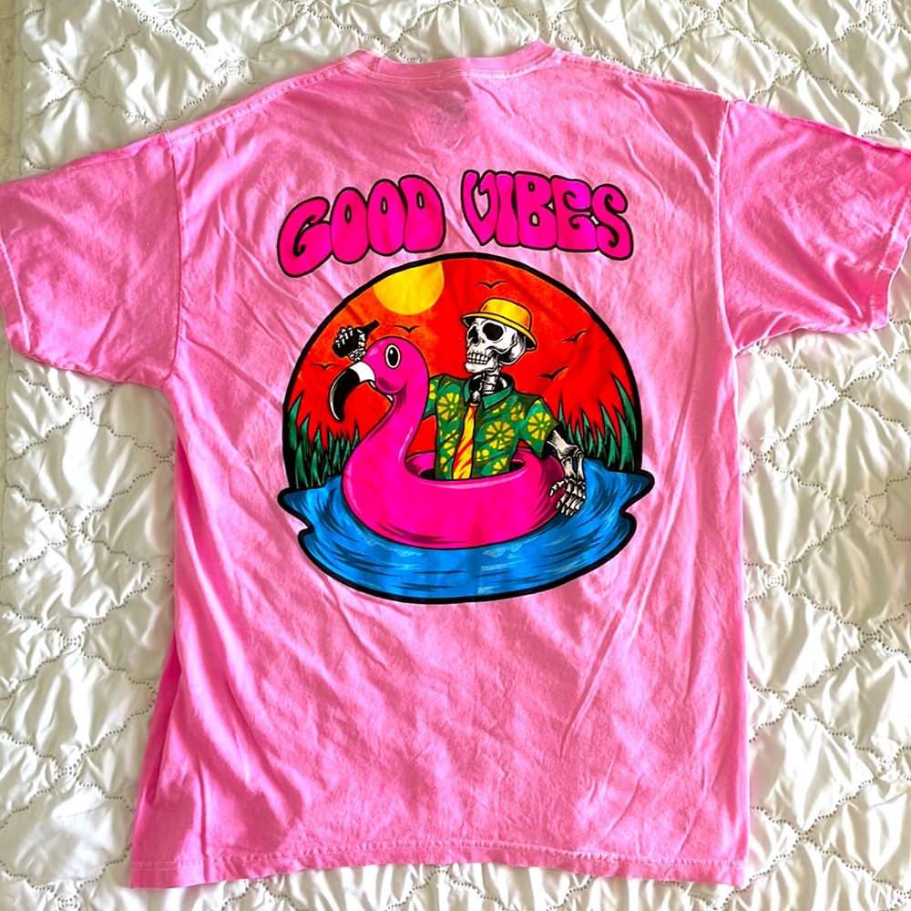 ‘Good Vibes’ Oversized tee NWOT